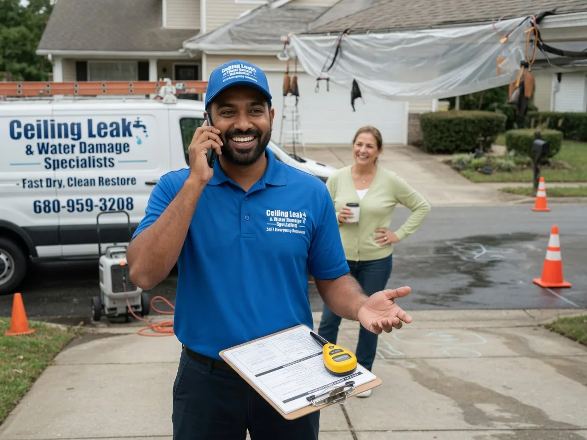 Ceiling Leak Cleanup Beaumont, KS FAQs